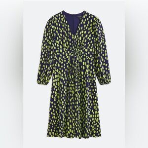 Maggy London Navy and Lime Dress